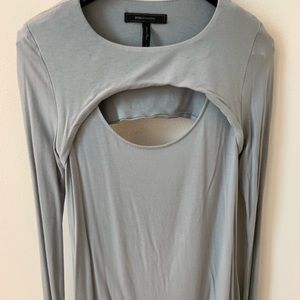 BCBG long sleeve sexy -openings in front and back